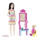Barbie set de joaca papusa barbie bruneta face cariera profesoara Barbie set de joaca papusa barbie bruneta face cariera profesoara