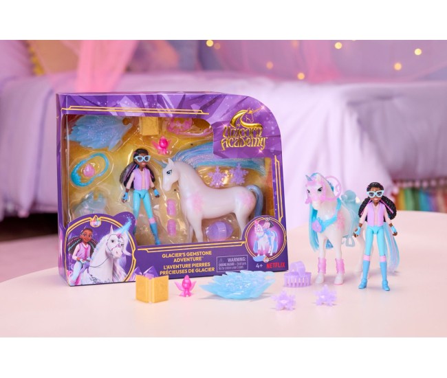 Unicorn academy set aventura cu pietre pretioase a lui glacier