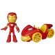 Spidey prietenii extraordinari set vehicul si figurina iron man Spidey prietenii extraordinari set vehicul si figurina iron man