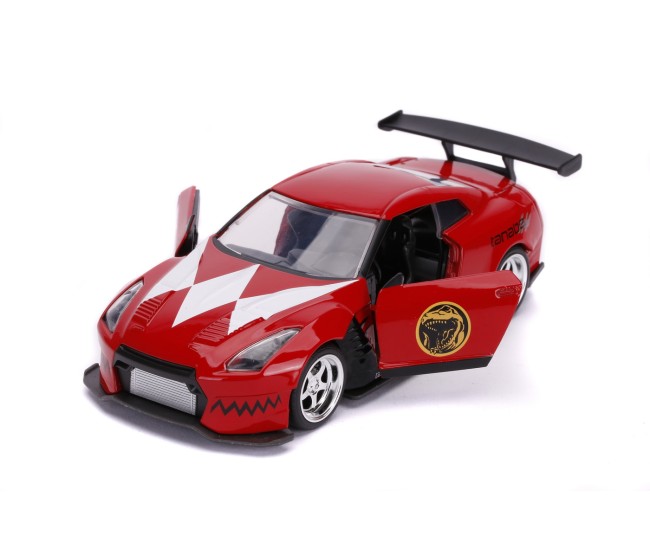 Masinuta metalica power rangers 2009 nissan gt-r r35 scara 1 la 32 Masinuta metalica power rangers 2009 nissan gt-r r35 scara 1 la 32