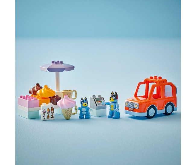 Lego duplo vizita cu blue la furgoneta de inghetata 10458 Lego duplo vizita cu blue la furgoneta de inghetata 10458