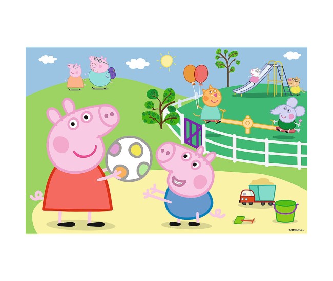 Puzzle trefl 60 peppa pig distractie cu prietenii Puzzle trefl 60 peppa pig distractie cu prietenii