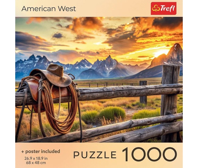Puzzle trefl 1000 colectia sua vestul american poster inclus Puzzle trefl 1000 colectia sua vestul american poster inclus