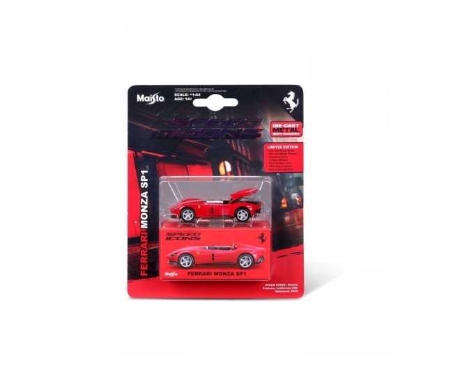 Maisto masinuta metalica speed icons ferrari sp1 rosu scara 1 la 64 Maisto masinuta metalica speed icons ferrari sp1 rosu scara 1 la 64