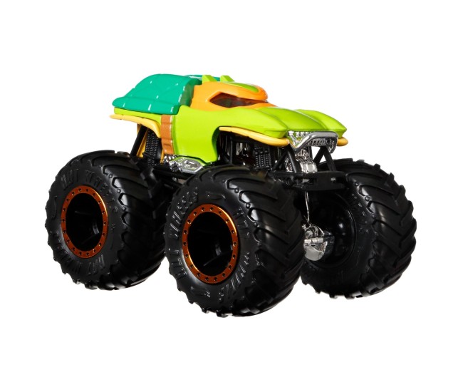 Monster truck set 2 masini scara 1 la 64 michelangelo si donatello Monster truck set 2 masini scara 1 la 64 michelangelo si donatello