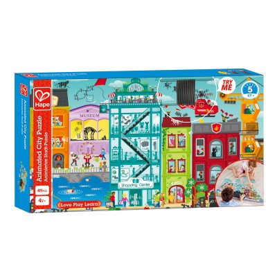 Hape puzzle orasul animat
