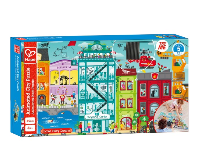 Hape puzzle orasul animat Hape puzzle orasul animat