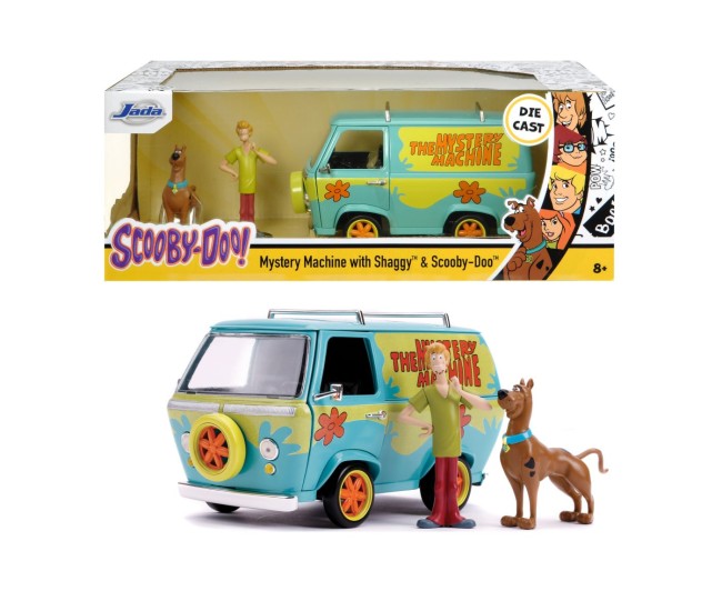 Jada scooby doo set duba metalica misterioasa scara 1 la 24 si 2 figurine Jada scooby doo set duba metalica misterioasa scara 1 la 24 si 2 figurine