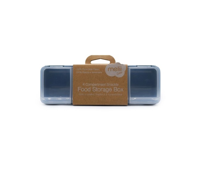Cutie snack 4 compartimente, melii luxe, blue