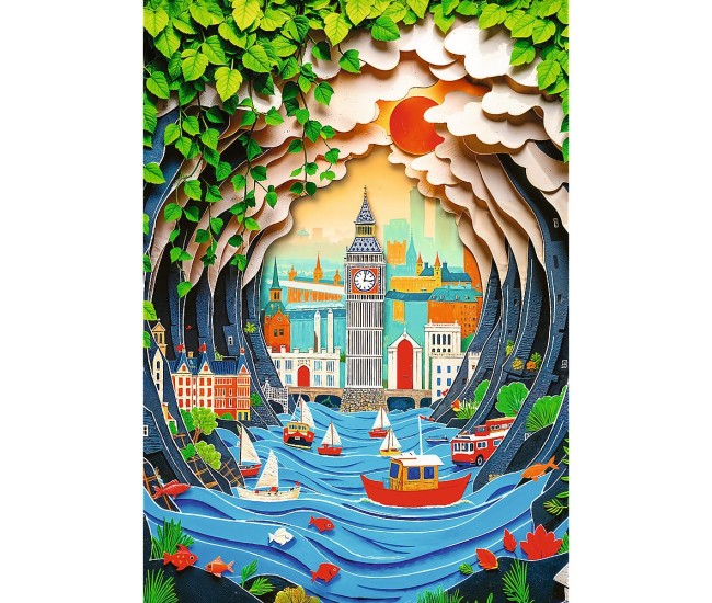 Puzzle trefl 1000 editia aniversara 40 de ani 3d londra Puzzle trefl 1000 editia aniversara 40 de ani 3d londra
