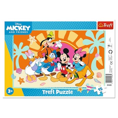 Puzzle trefl 15 cu cadru intrebari despre mickey mouse Puzzle trefl 15 cu cadru intrebari despre mickey mouse