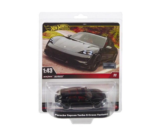 Hot wheels premium real riders masinuta metalica porsche taycan turbo s cross turismo scara 1:43 Hot wheels premium real riders masinuta metalica porsche taycan turbo s cross turismo scara 1:43