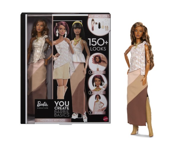 Barbie signature set creatie papusa barbie basic bruneta