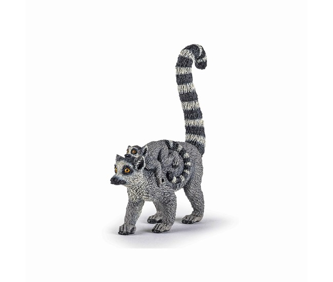 Papo figurina lemur cu pui Papo figurina lemur cu pui