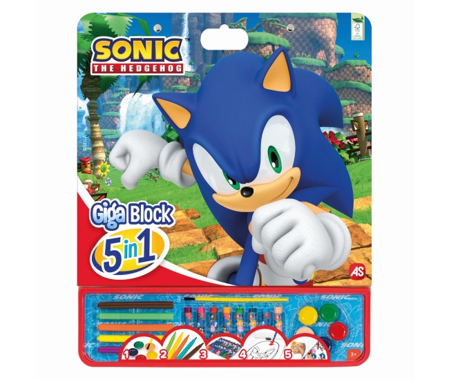 Sonic the hedgehog set pentru desen giga block 5 in 1 Sonic the hedgehog set pentru desen giga block 5 in 1