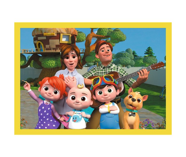 Puzzle trefl 4in1 cocomelon prezentarea familiei Puzzle trefl 4in1 cocomelon prezentarea familiei