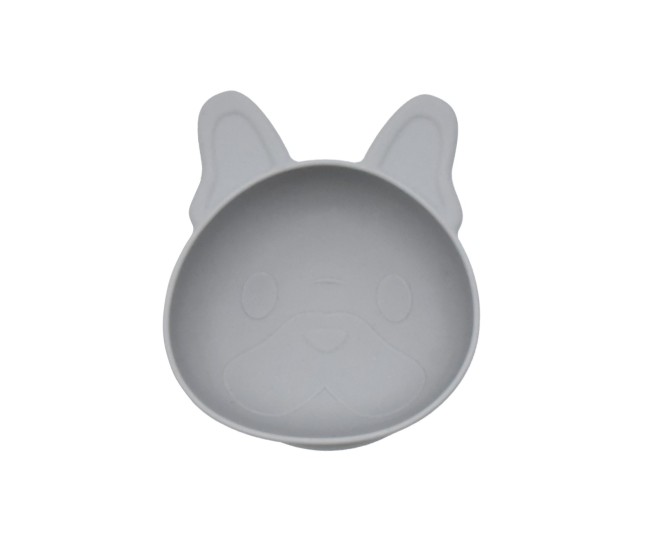 Set 2 castronele cu ventuza silicon melii model bulldog Set 2 castronele cu ventuza silicon melii model bulldog