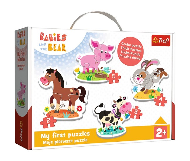 Puzzle trefl baby clasic la ferma 14 piese Puzzle trefl baby clasic la ferma 14 piese