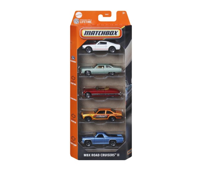 Matchbox set 5 masinute metalice mbx road cruisers ii scara 1:64 Matchbox set 5 masinute metalice mbx road cruisers ii scara 1:64