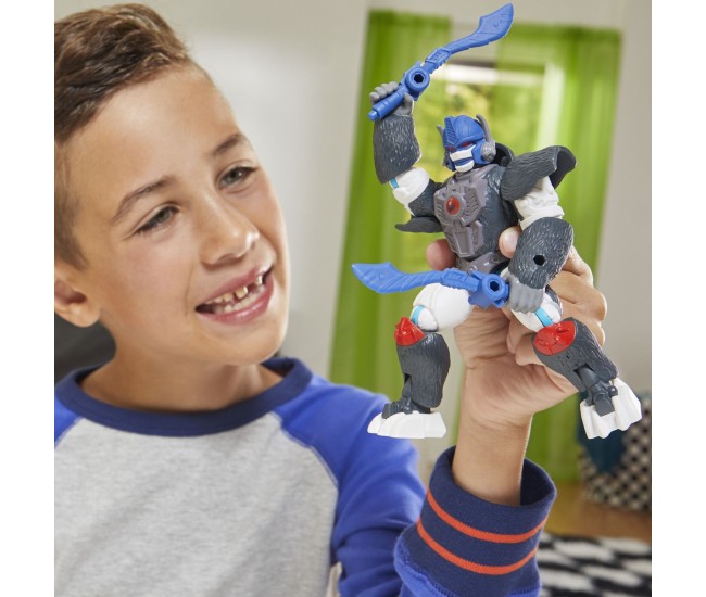 Transformers mix mashers figurina optimus primal 12cm si accesorii Transformers mix mashers figurina optimus primal 12cm si accesorii