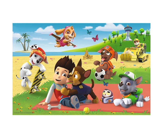 Puzzle trefl 24 maxi patrula catelusilor disctractia la plaja Puzzle trefl 24 maxi patrula catelusilor disctractia la plaja
