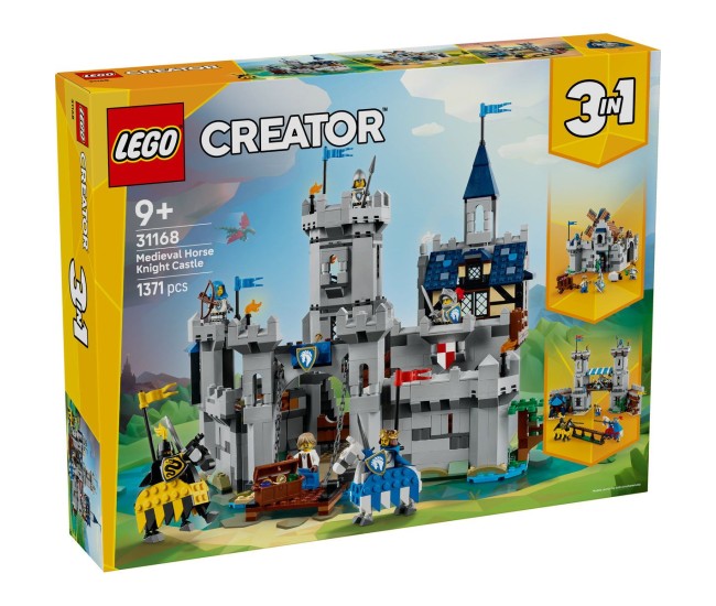 Lego creator castel medieval cu cai si cavaleri 31168 Lego creator castel medieval cu cai si cavaleri 31168