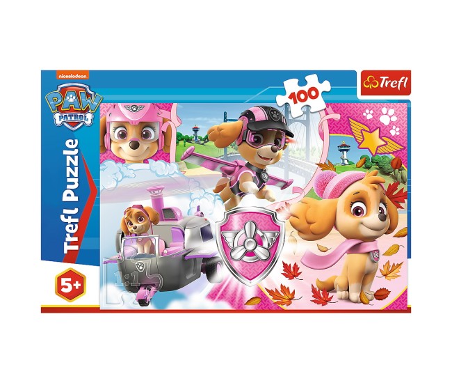 Puzzle trefl 100 skye in actiune