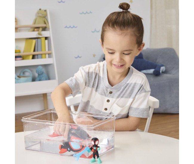 Spidey si prietenii lui uimitori marvel set figurina 7.6cm si submarinul delfin Spidey si prietenii lui uimitori marvel set figurina 7.6cm si submarinul delfin