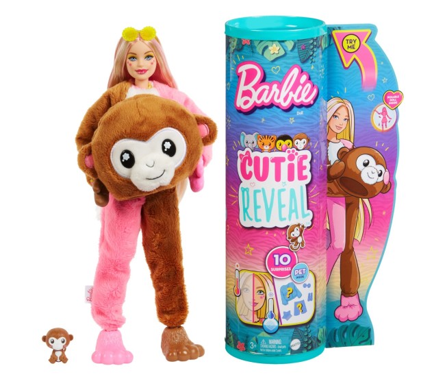 Barbie papusa barbie cutie reveal maimutica Barbie papusa barbie cutie reveal maimutica