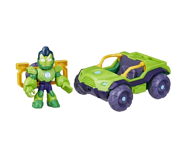 Marvel iron man si prietenii sai uimitori set vehicul si figurina iron hulk