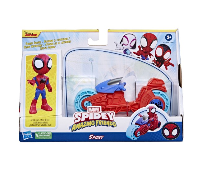 Spidey prietenii extraordinari set motocicleta si figurina spidey 10cm Spidey prietenii extraordinari set motocicleta si figurina spidey 10cm