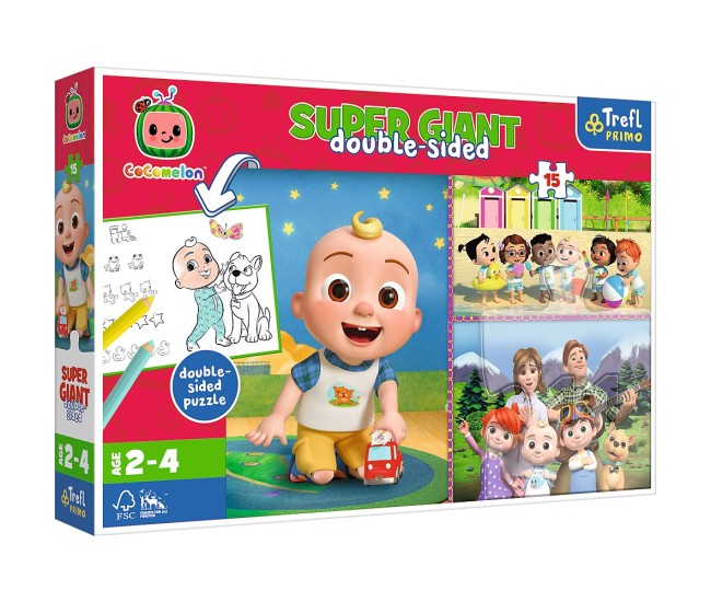 Puzzle trefl primo super giant 15 cocomelon Puzzle trefl primo super giant 15 cocomelon