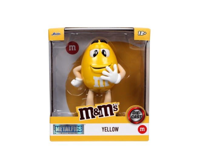 Jada figurina metalica m&m galbena 10cm Jada figurina metalica m&m galbena 10cm