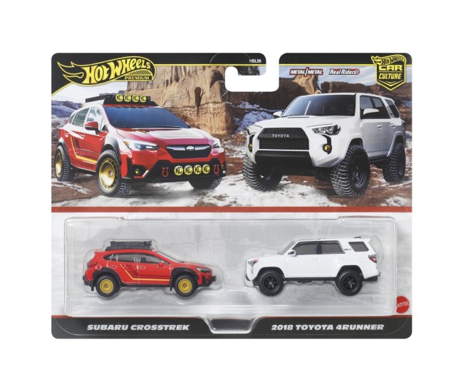 Hot wheels premium set 2 masinute metalice subaru crosstrek si toyota 4runner 2018 scara 1 la 64 Hot wheels premium set 2 masinute metalice subaru crosstrek si toyota 4runner 2018 scara 1 la 64