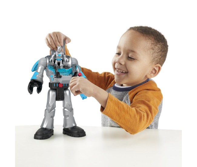Fisher price imaginext dc super friends robot batman in costum gri 30cm Fisher price imaginext dc super friends robot batman in costum gri 30cm
