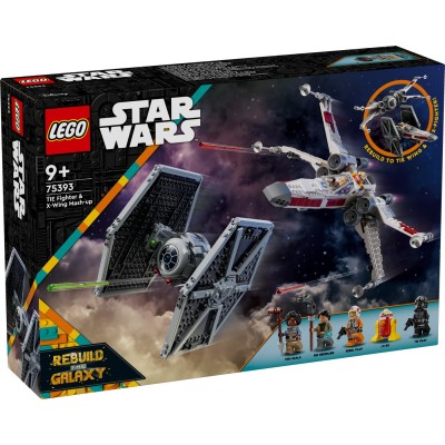 Lego star wars hibrid tie fighter si x-wing 75393