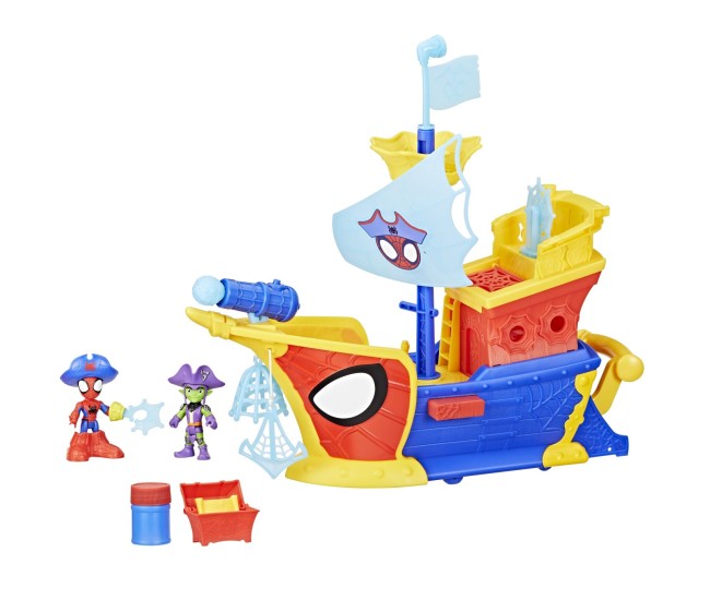 Spidey si prietenii lui uimitori marvel water webs nava piratilor cu bule Spidey si prietenii lui uimitori marvel water webs nava piratilor cu bule