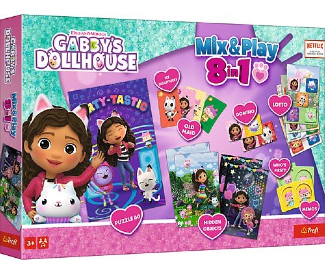 Trefl gabbys dollhouse joc 8in1