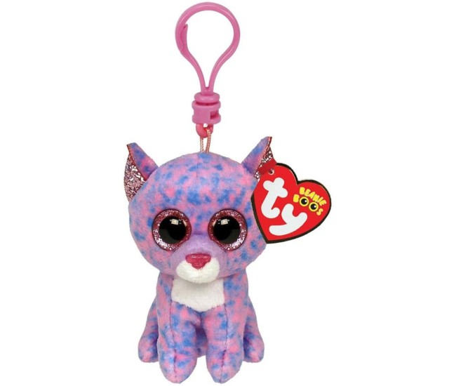 Plus breloc ty 8.5cm boos cassidy pisica lavanda Plus breloc ty 8.5cm boos cassidy pisica lavanda