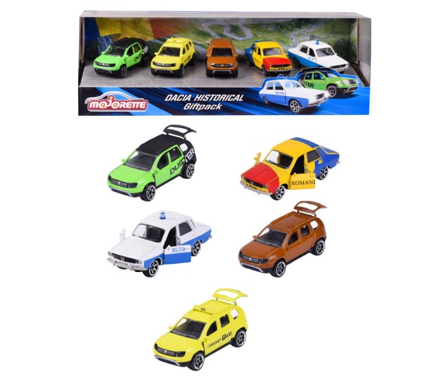 Majorette set 5 masinute metalice dacia Majorette set 5 masinute metalice dacia