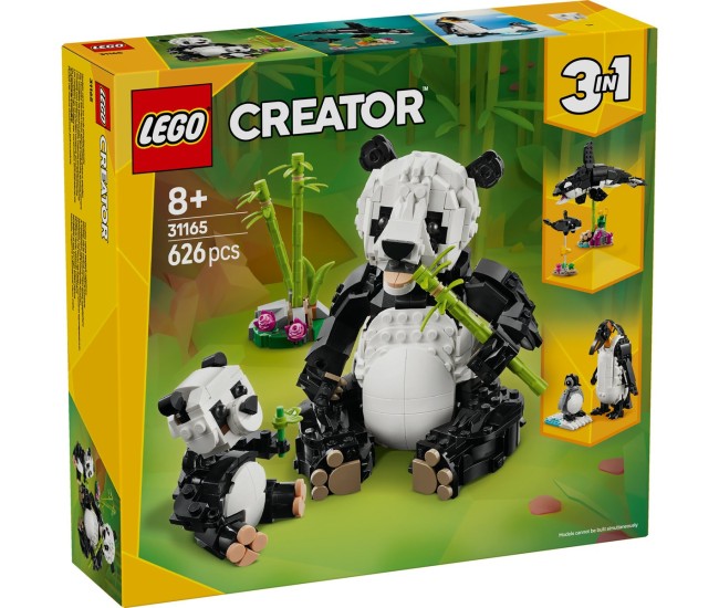 Lego creator animale salbatice: familia de ursi panda 31165 Lego creator animale salbatice: familia de ursi panda 31165