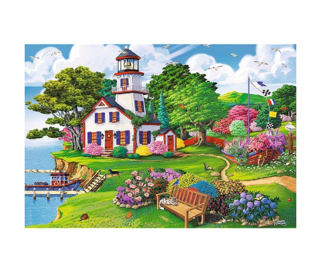 Puzzle trefl din lemn 500+1 piese portul in timpul verii Puzzle trefl din lemn 500+1 piese portul in timpul verii