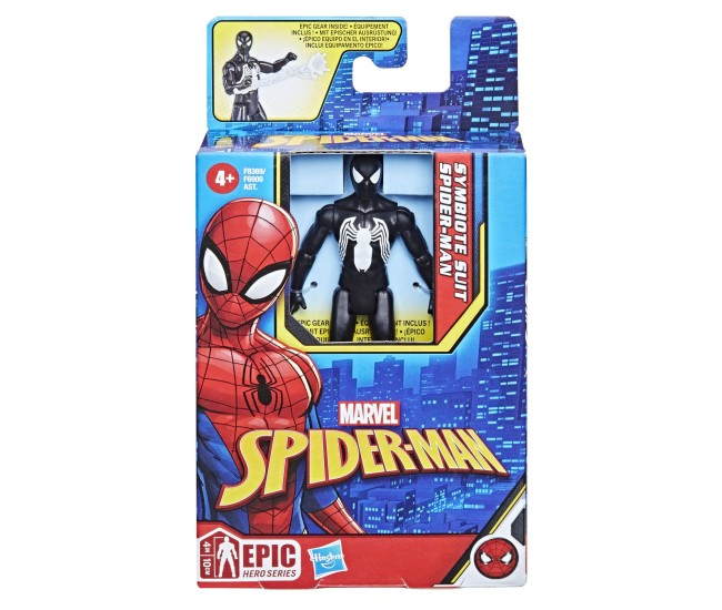 Spiderman epic hero figurina costum symbiote spider man 10cm Spiderman epic hero figurina costum symbiote spider man 10cm