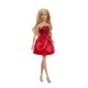 Barbie papusa barbie colectie aniversara 80 de ani blonda cu rochie rosie rubin Barbie papusa barbie colectie aniversara 80 de ani blonda cu rochie rosie rubin