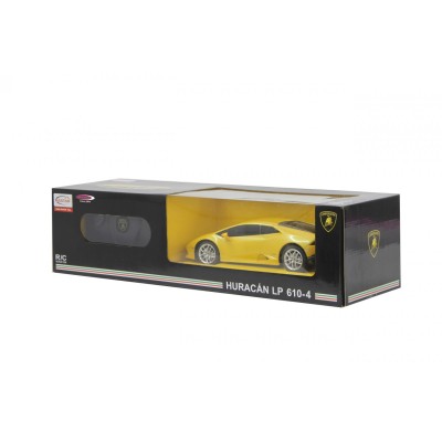 Masina cu telecomanda lamborghini huracÁn lp610-4 galben cu scara 1 la 24
