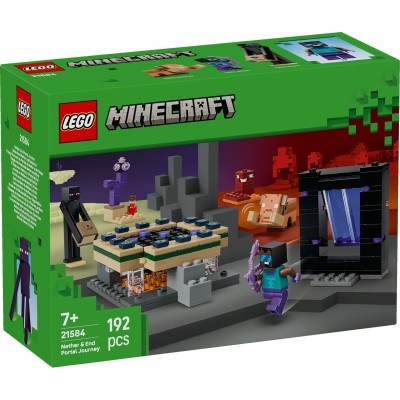 Lego minecraft calatorie prin portalurile nether si end 21584 Lego minecraft calatorie prin portalurile nether si end 21584