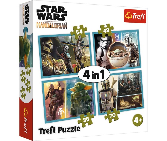 Puzzle 4in1 mandalorian si lumea lui