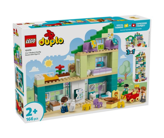 Lego duplo casa moderna de familie 3 in 1 cu figurine 10470