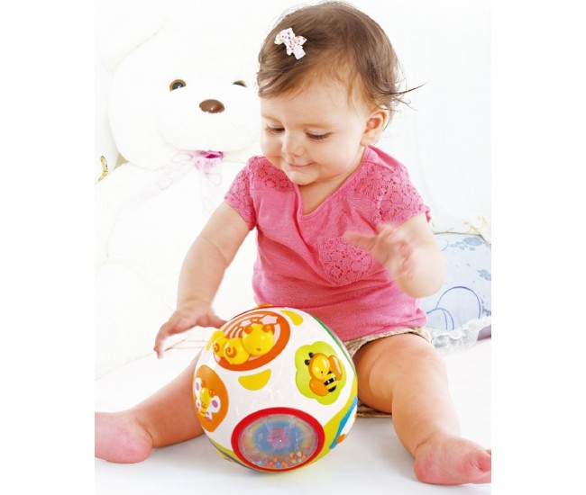 Mingea interactiva cu lumini si sunete prinde-ma daca poti