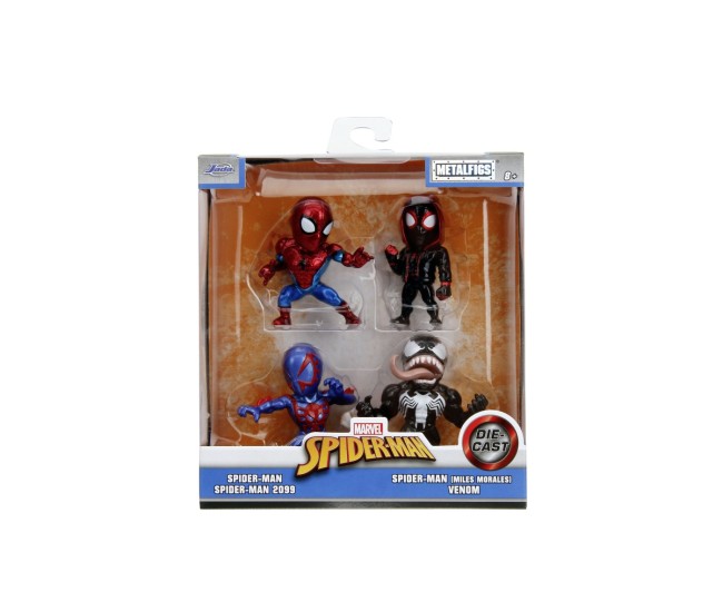 Jada marvel spider man set 4 figurine metalice 6.5cm Jada marvel spider man set 4 figurine metalice 6.5cm